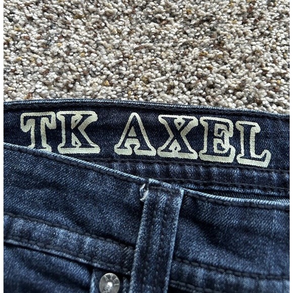 TK AXEL 38 X 30 (29.5) JEANS Slim Boot Stretch Denim Dark Wash WEARHARDER D24 - Picture 3 of 10